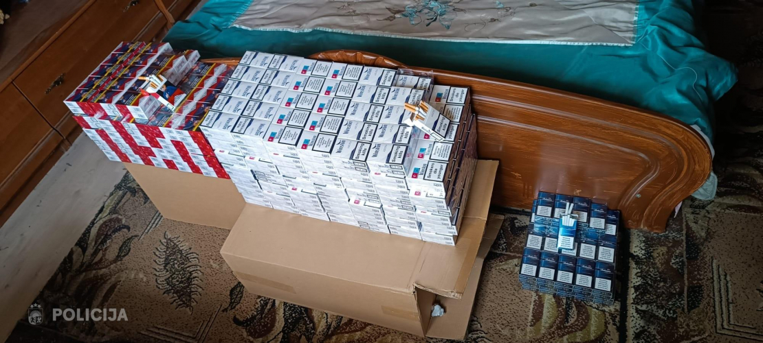 VP konfiscē tūkstošiem nelegālu cigarešu un alkoholu.
