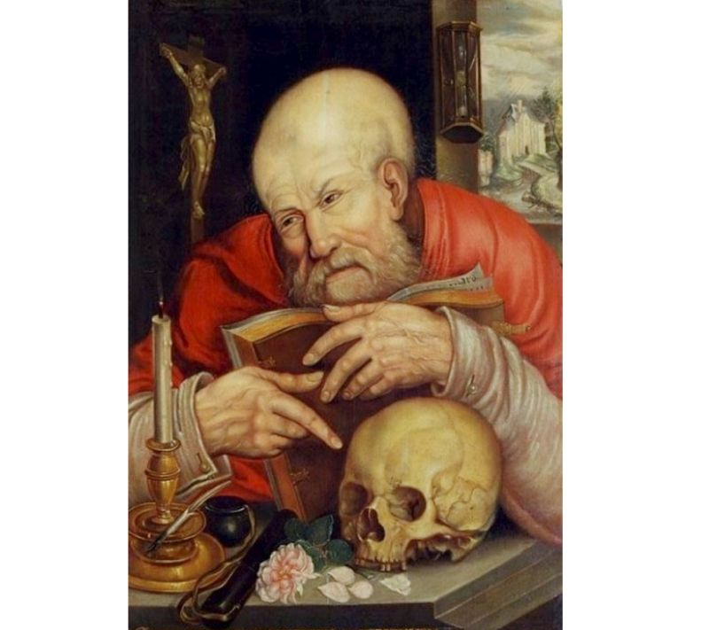 Jana Maseisa 16. gs. "Sv. Hieronīms" no D. Robiani kolekcijas LNMM.