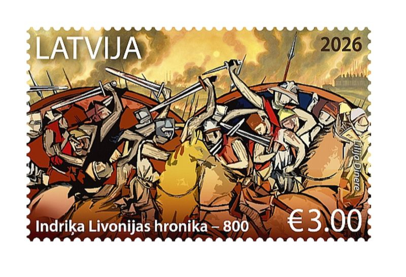 "Latvijas pasts" izdos pastmarku Livonijas Indriķa hronikas 800 gadu jubilejai.