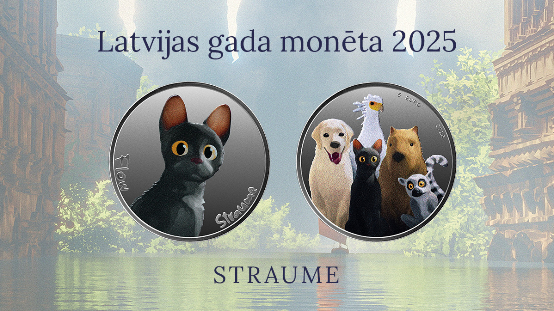 Par "Latvijas gada monētu 2025" atzīta monēta "Straume".