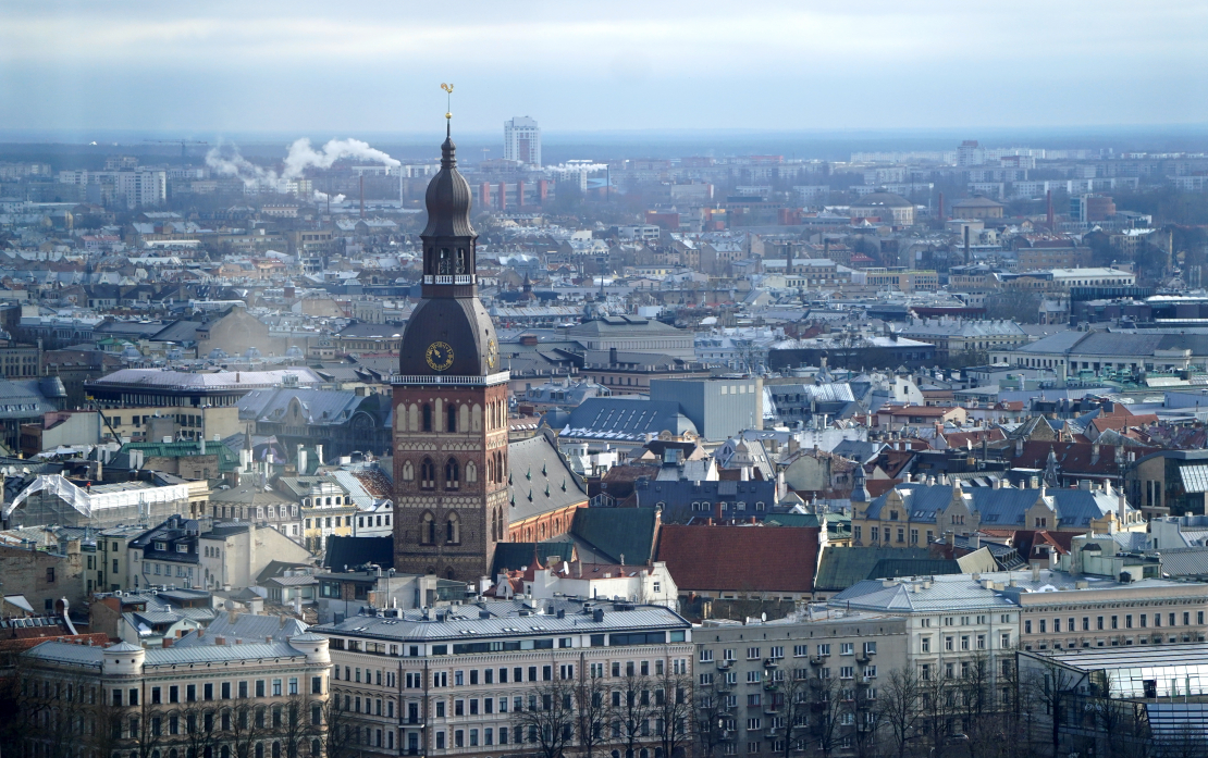 Skats uz Doma baznīcu.