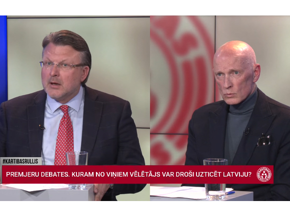 TV24 premjeru debates. Ainārs Šlesers, Alvis Hermanis.