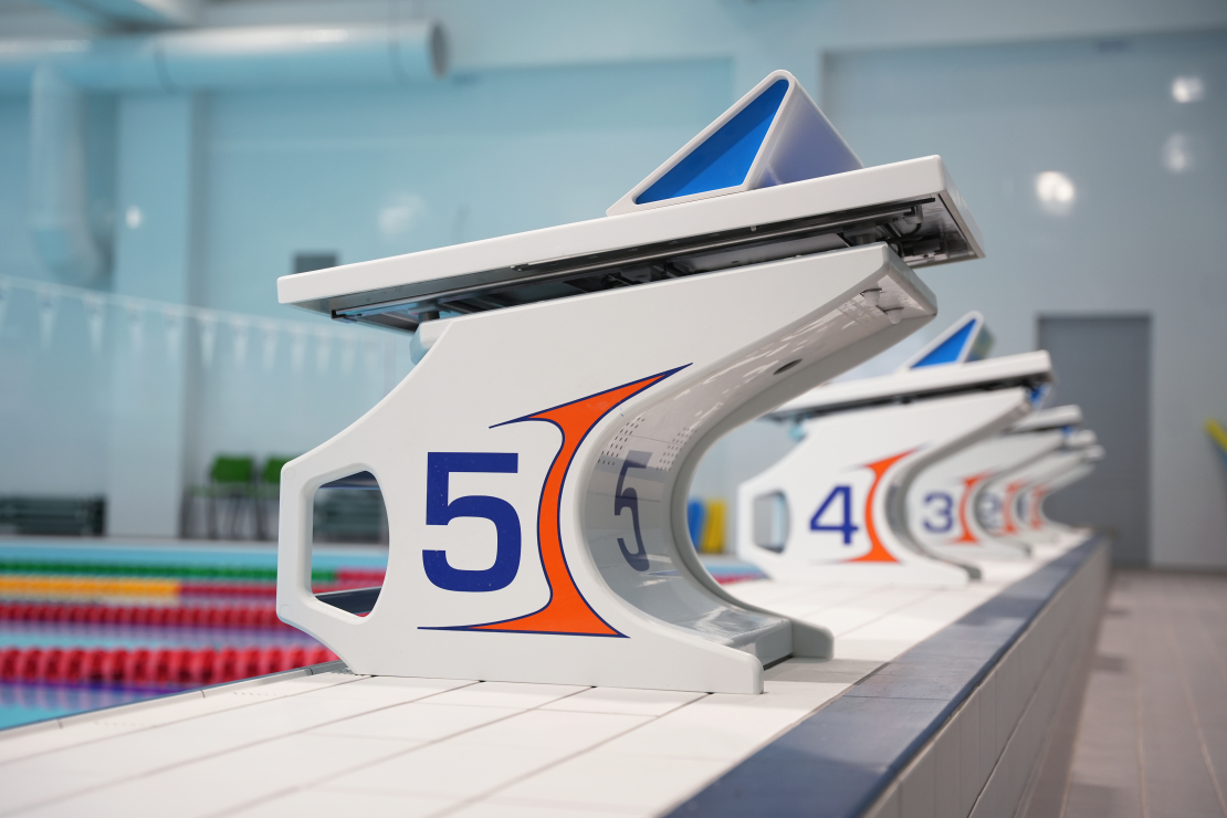 Rīgas Natālijas Draudziņas vidusskolā atjaunotie baseini.