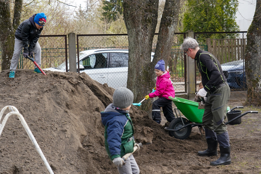 Lielās talkas norise Rīgā.