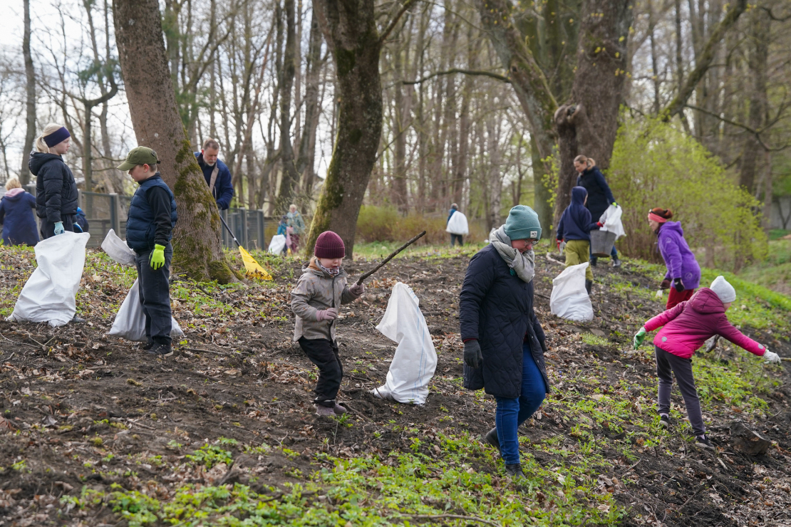 Lielās talkas norise Rīgā.