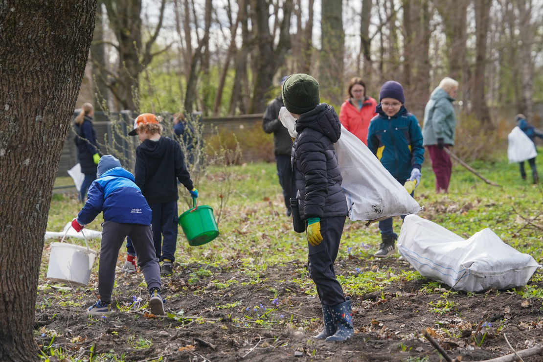 Lielās talkas norise Rīgā.