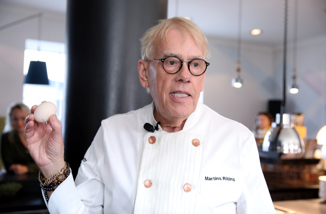 Šefpavārs Mārtiņš Rītiņš.