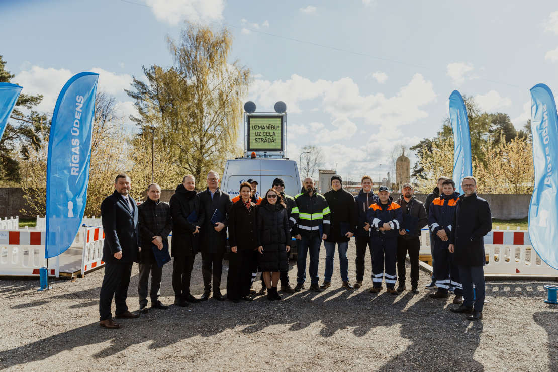 Uzņēmuma "Rīgas ūdens" jaunā mācību poligona atklāšanas pasākums.
