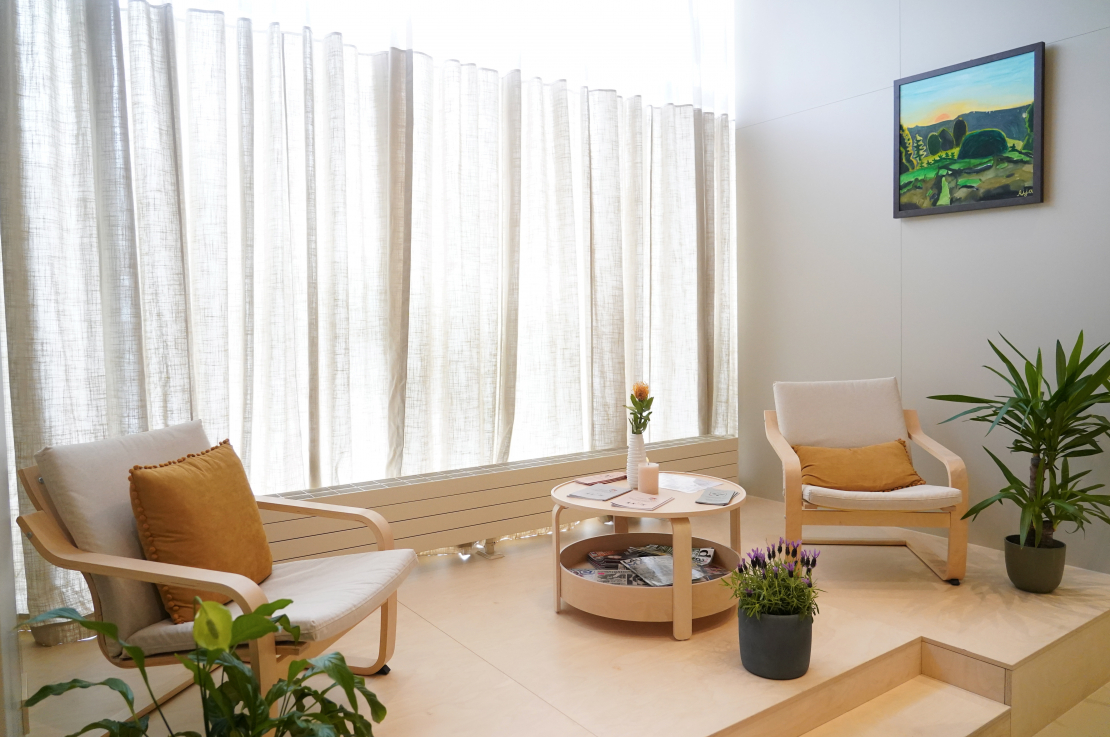 Sociālā uzņēmuma "Hospiss māja" aprūpes dienas centra telpas.