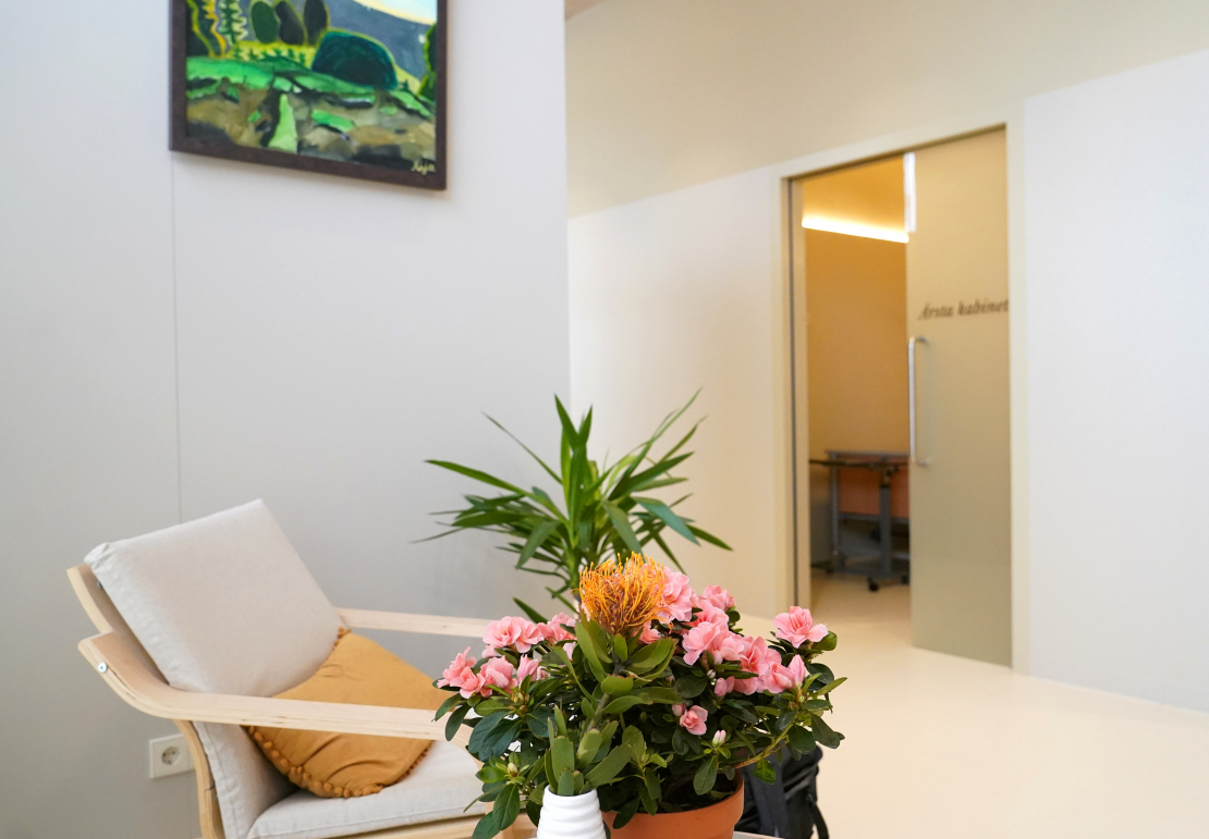 Sociālā uzņēmuma "Hospiss māja" aprūpes dienas centra telpas.