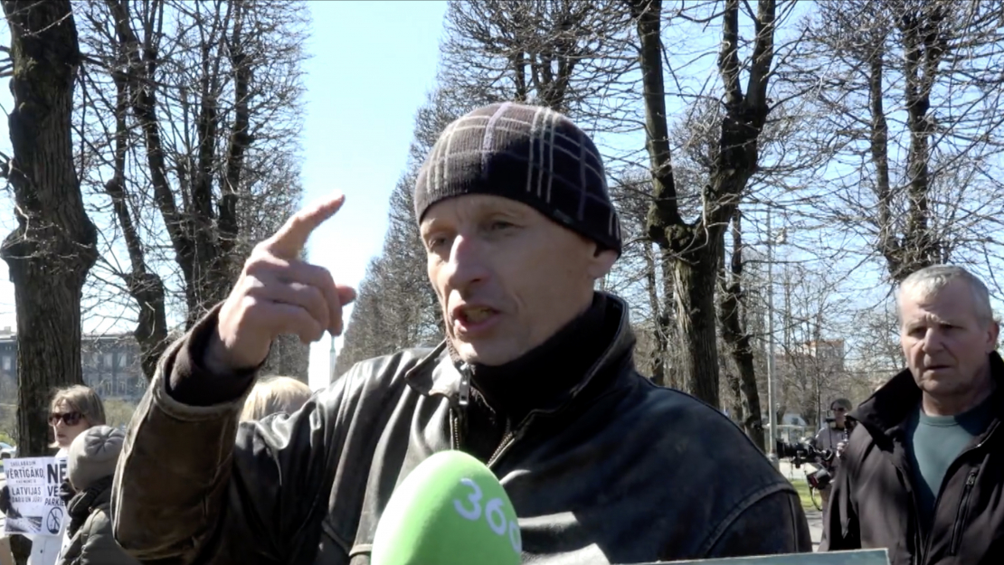 Zigmunds, protestētājs no Saldus.