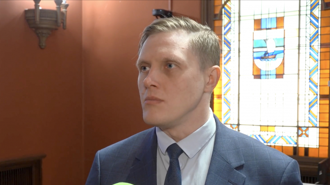 Nacionālās apvienības deputāts Jānis Dombrava.