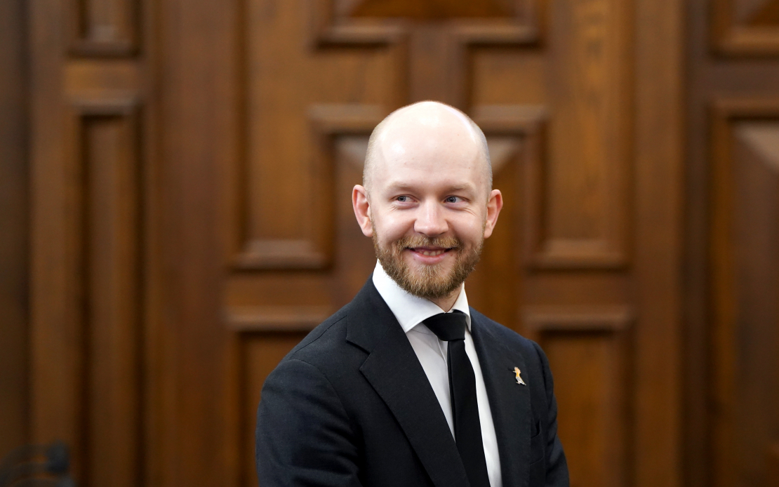 Partijas "Progresīvie" Saeimas frakcijas vadītājs, partijas līdzpriekšsēdētājs Andris Šuvajevs.
