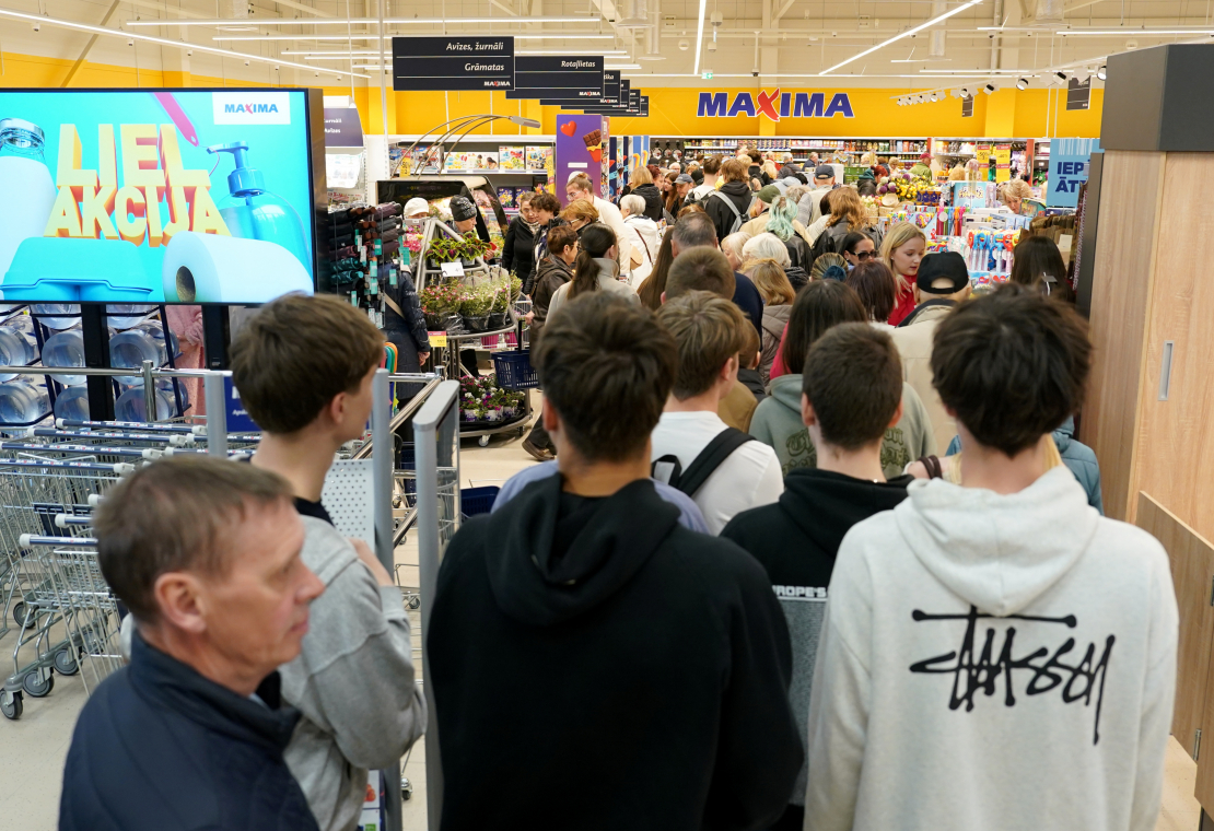 Rīgā notiek energoefektīvākā "Maxima XX" veikala atklāšanas pasākums. 