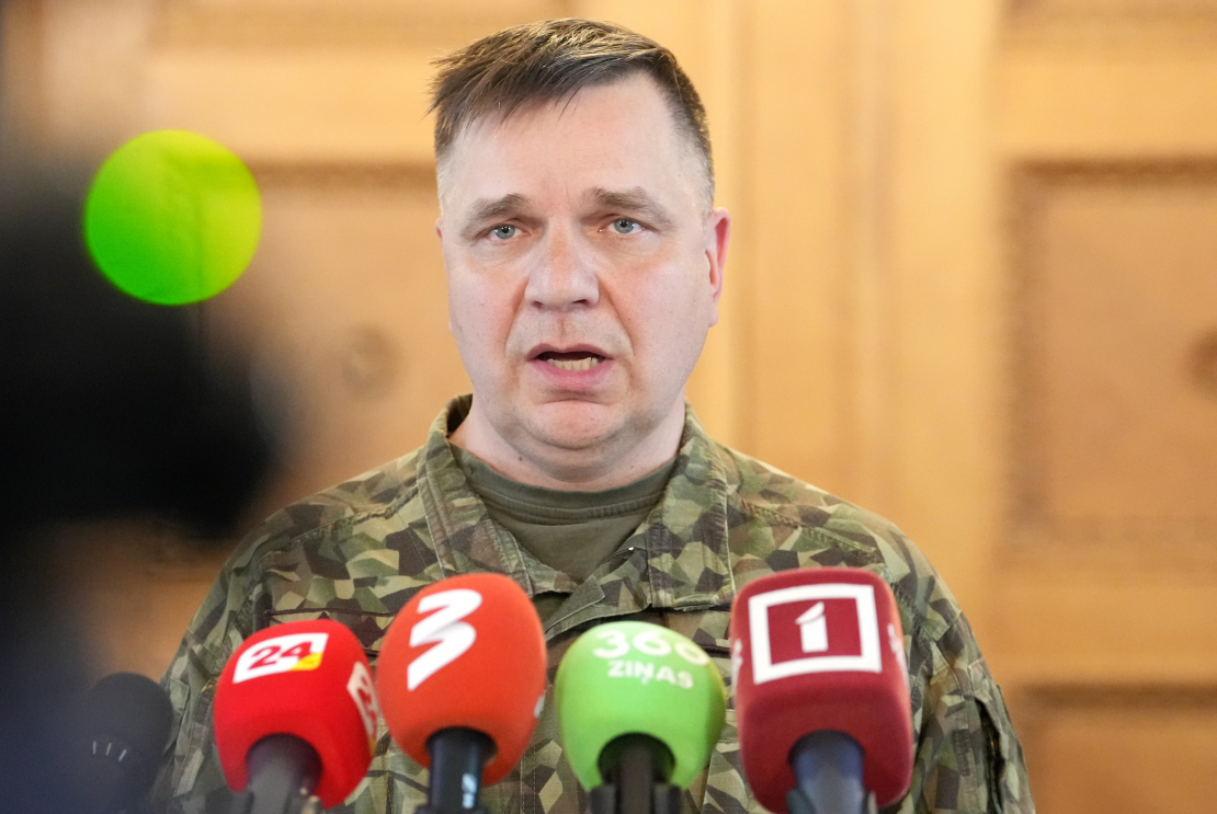 Krīzes vadības centra vadītājs, pulkvedis Arvis Zīle.