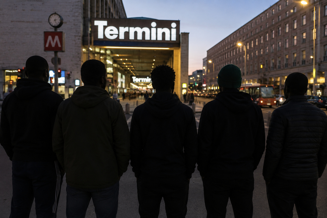 Izsaukta policija, kas uz karstām pēdām aizturēja divus Gambijas, divus Nigērijas un vienu Mali pilsoni, vecumā no 29 līdz 43 gadiem. Ilustratīvs foto.