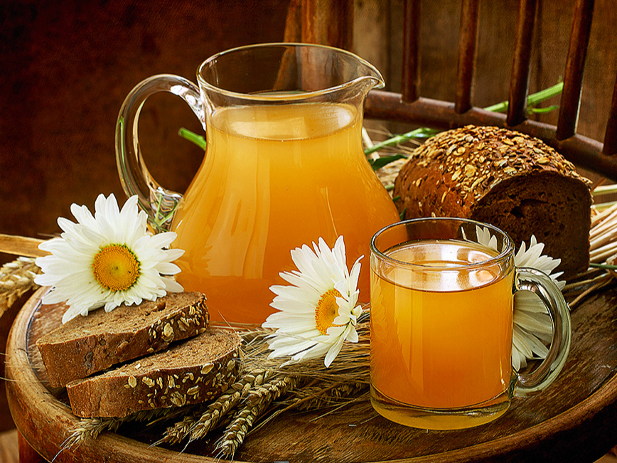 Aromātiskais rupjmaizes kvass.
