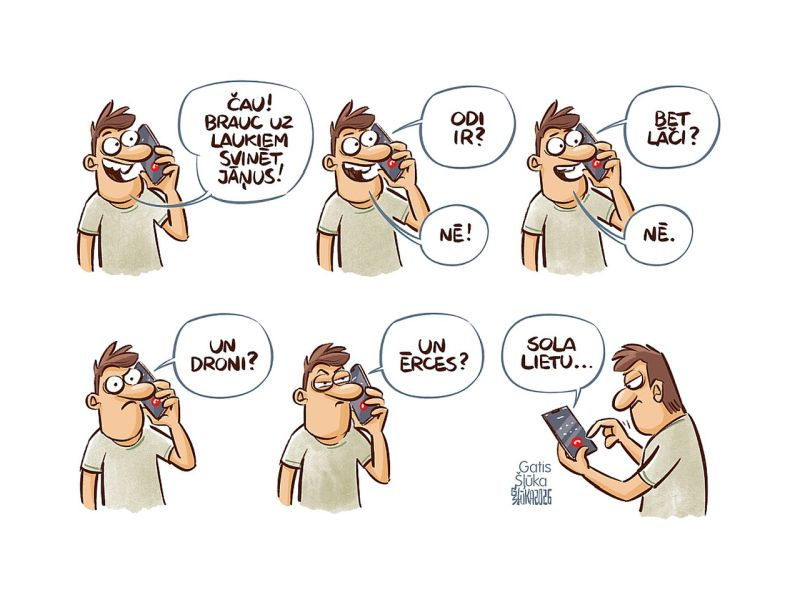 Zīmē Gatis Šļūka. Priecīgus Jāņus!