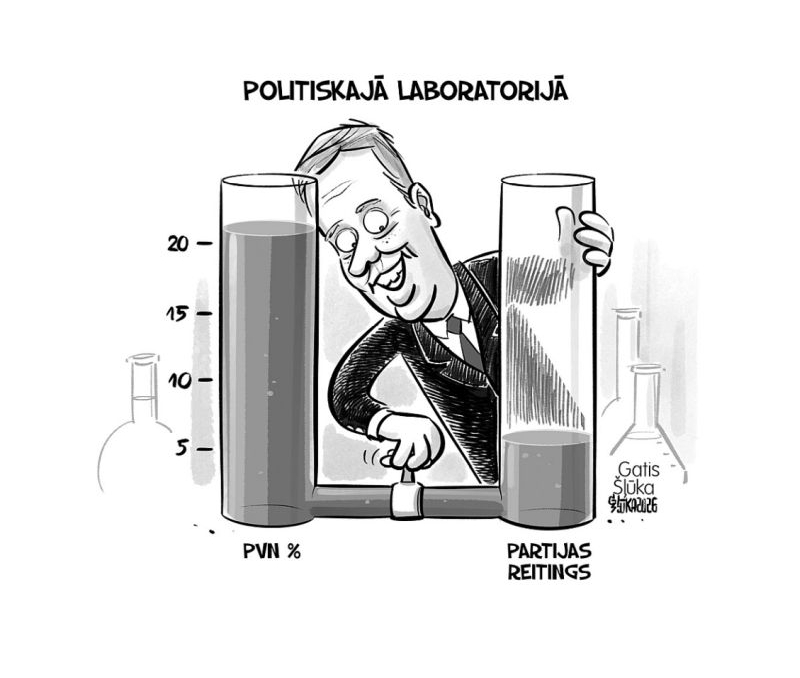 Zīmē Gatis Šļūka. Politiskajā laboratorijā