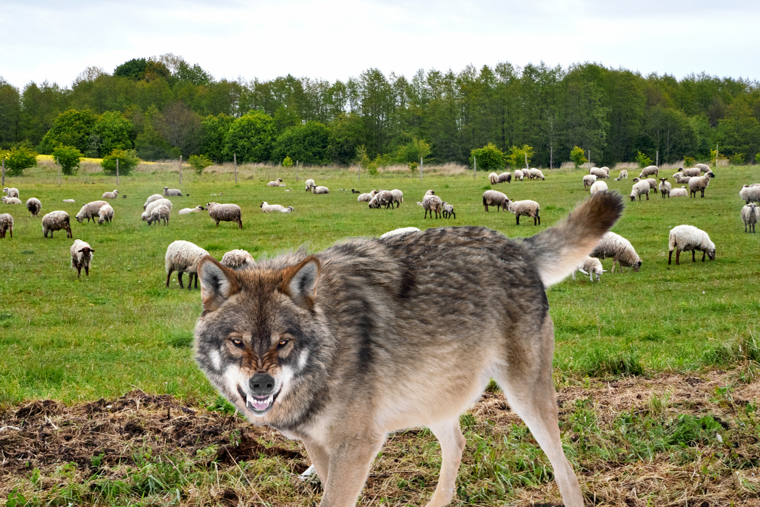 Vilks nekur nevilks! Turpat ganībās plosīs!