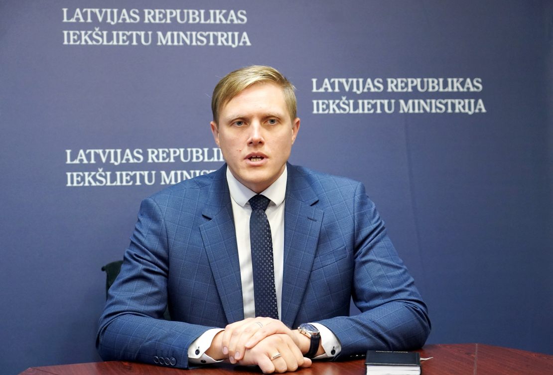 Iekšlietu ministrs Jānis Dombrava.