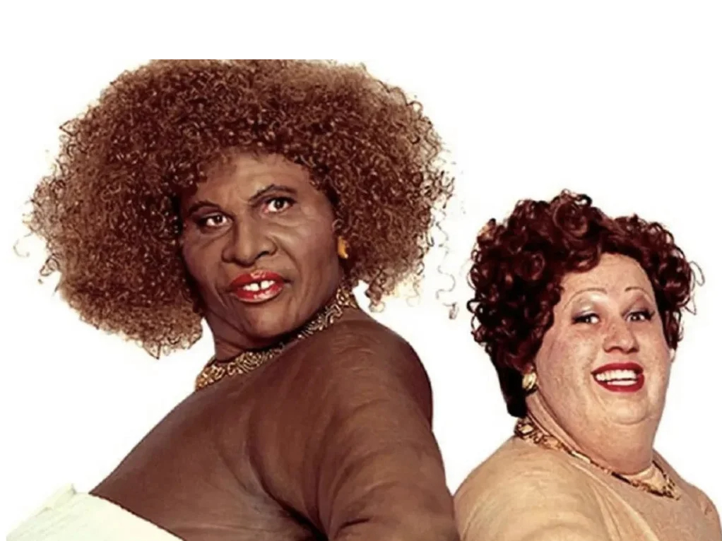 Seriāla "Little Britain" attēls, kas tiek minēts rakstā kā piemērs diskusijai par "blackface" un humora robežām.