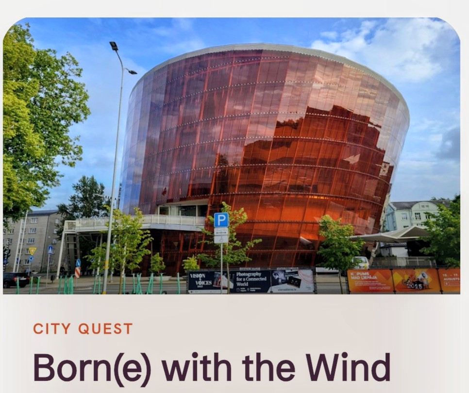"Born with the Wind" (Vējā dzimusī).