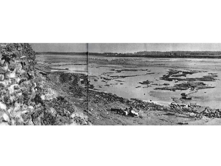 Daugava Ķeguma HES vietā.