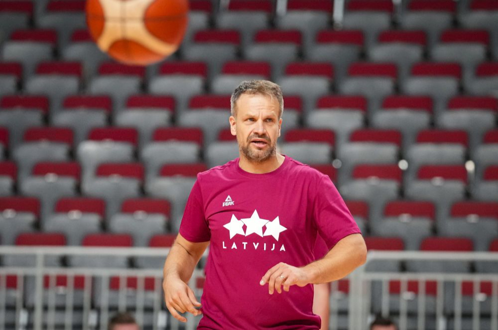 Latvijas basketbola izlases galvenais treneris Jānis Gailītis.