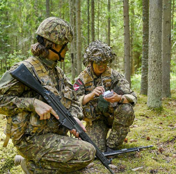 Zemessargu pamatapmācības nometnē poligonā "Mežaine".