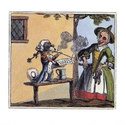 19. gs. sākuma karikatūra par "The London Gazette". 19. gs. sākuma karikatūra par "The London Gazette".