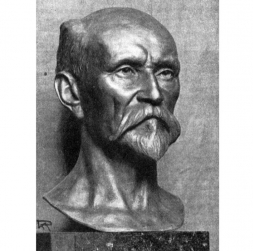 Tēlnieka K. Rončevska 1926. gadā veidotais Raiņa portrets bronzā.