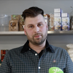 Zemnieku kooperatīva “Ekoloģisks.lv” valdes loceklis, zemnieks Raitis Rodiņš.