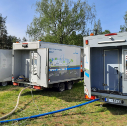 Ūdensvadu skalošanas iekārtas.