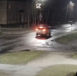 Potenciālās avārijas mirklis.