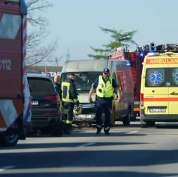 Četru auto avārija uz Jelgavas šosejas.
