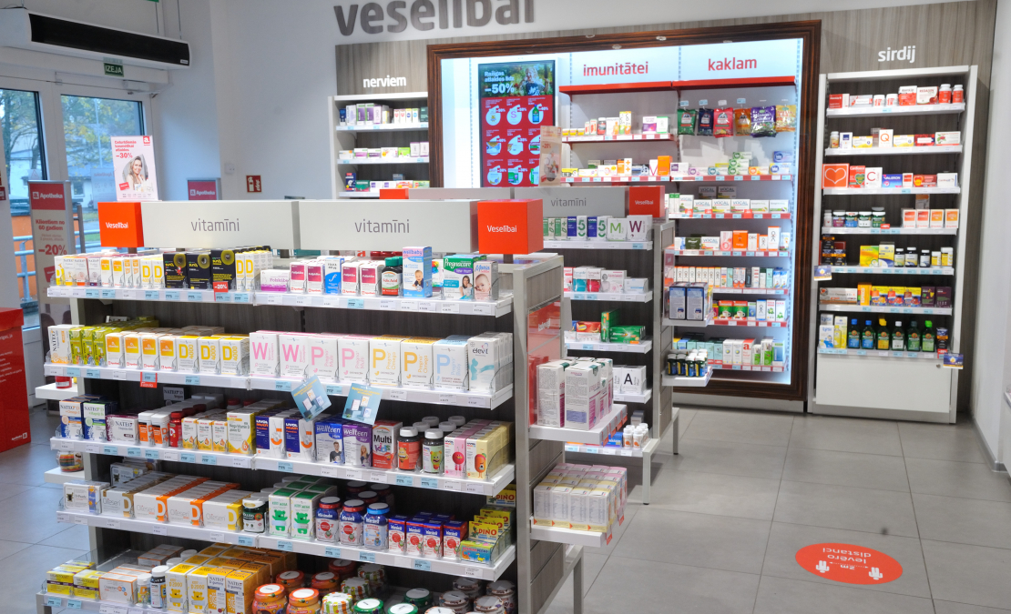 Aptieka. Ilustratīvs attēls.