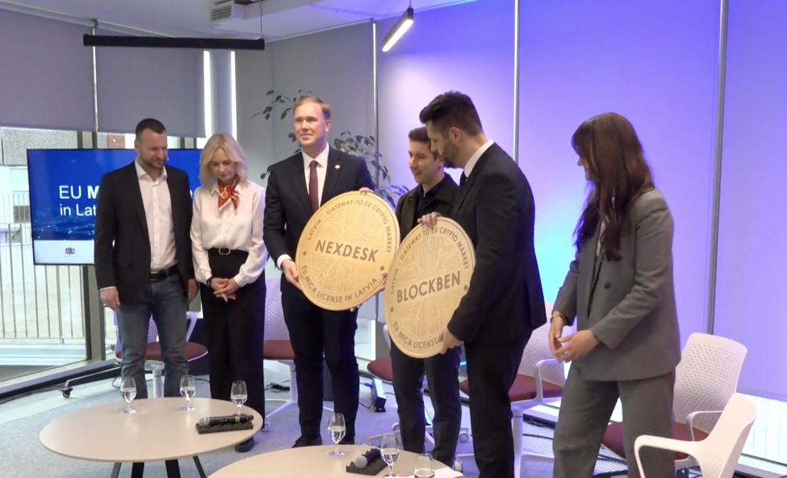 Latvijas Banka izsniegusi licences diviem uzņēmumiem – SIA "BlockBen" un SIA "Nexdesk", lai tās varētu tiesiski regulēti un oficiāli piedāvāt kriptoaktīvu pakalpojumus visā Eiropas Savienībā. Latvijas Banka izsniegusi licences diviem uzņēmumiem – SIA "BlockBen" un SIA "Nexdesk", lai tās varētu tiesiski regulēti un oficiāli piedāvāt kriptoaktīvu pakalpojumus visā Eiropas Savienībā.