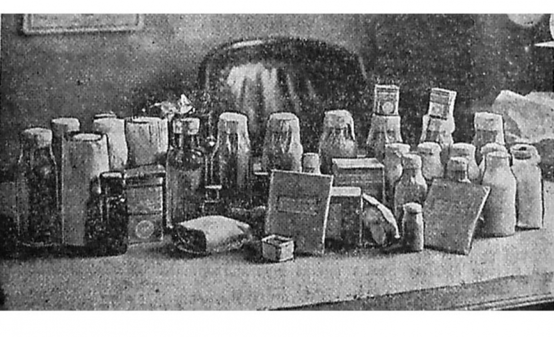 Policijas operācijā 1934. gadā Rīgā konfiscētās narkotikas.