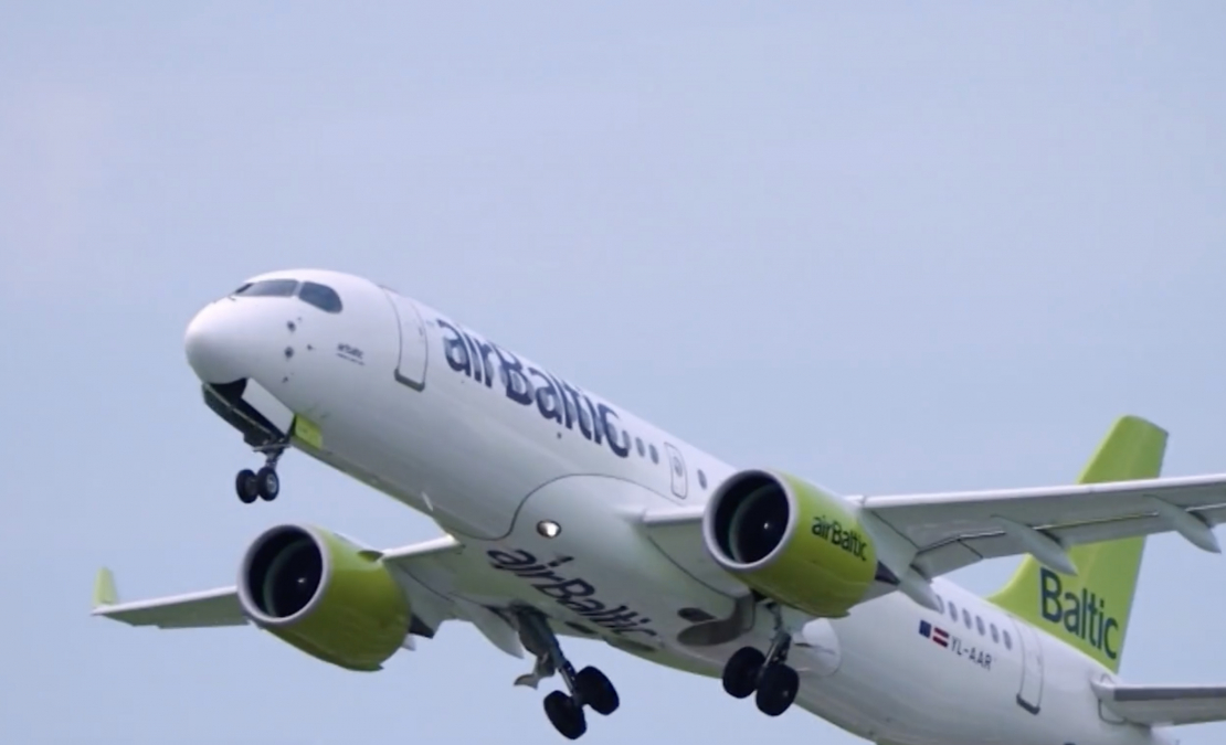 "airBaltic". "airBaltic".