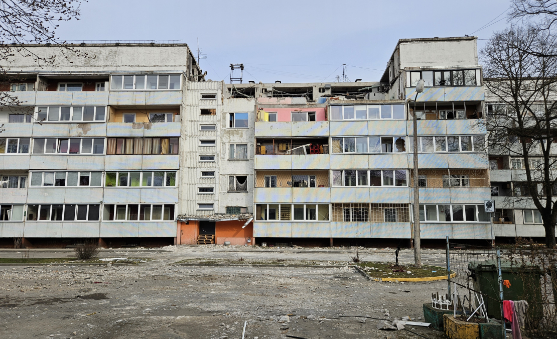 Sprādzienā cietusī ēka Bauskas ielā 15. Sprādzienā cietusī ēka Bauskas ielā 15.
