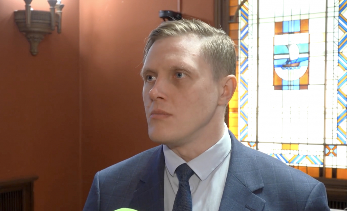 Nacionālās apvienības deputāts Jānis Dombrava.