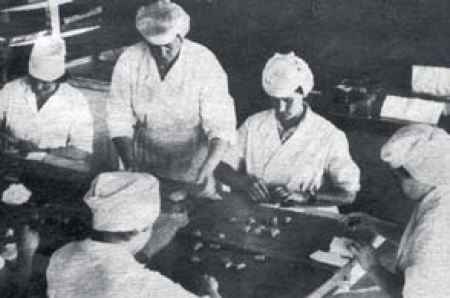 "Gotiņu" cehs Skrīveros 1983. gadā.