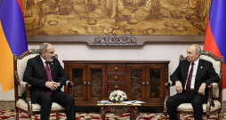 N. Pašinjana un V. Putina tikšanās. N. Pašinjana un V. Putina tikšanās.
