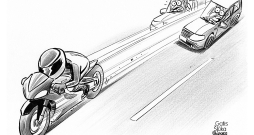 Zīmē Gatis Šļūka. Motosezona ir sākusies!