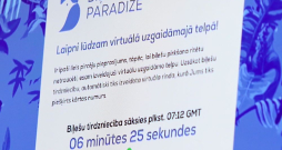 "Biļešu paradīze" vakar preses konferencē demonstrēja, kā izskatīsies ekrāns, Dziesmu svētku biļešu pircējam gaidot rindā internetā. "Biļešu paradīze" vakar preses konferencē demonstrēja, kā izskatīsies ekrāns, Dziesmu svētku biļešu pircējam gaidot rindā internetā.