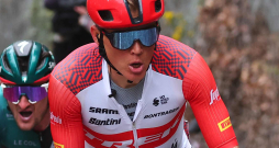 Latvijas riteņbraucējs Toms Skujiņš "Giro d'Italia". Latvijas riteņbraucējs Toms Skujiņš "Giro d'Italia".