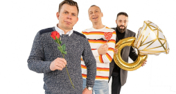 Brašie vecpuiši (no kreisās): Jānis Pomeditis, Raivis Sviklis un Andris Rudzītis.