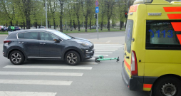 Autoavārija ar skūteri. Autoavārija ar skūteri.