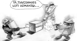 Zīmē Ēriks Ošs. Tuvojamies ļoti uzmanīgi!